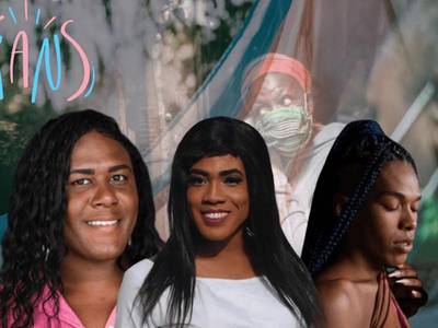 L'image capture 3 femmes trans transcendant les défis sociaux et célébrant leur force intérieure. Leur confiance et leur fierté rayonnent.
